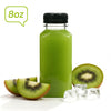 8oz/12oz/16oz Clear PET Plastic Juice Bottles with Caps (Square)
